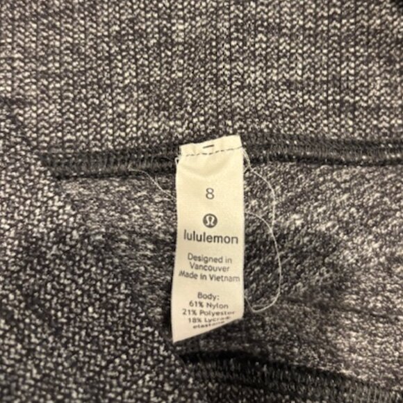 Lululemon Heather Gray High Rise 28" Size 8 - Picture 4 of 7
